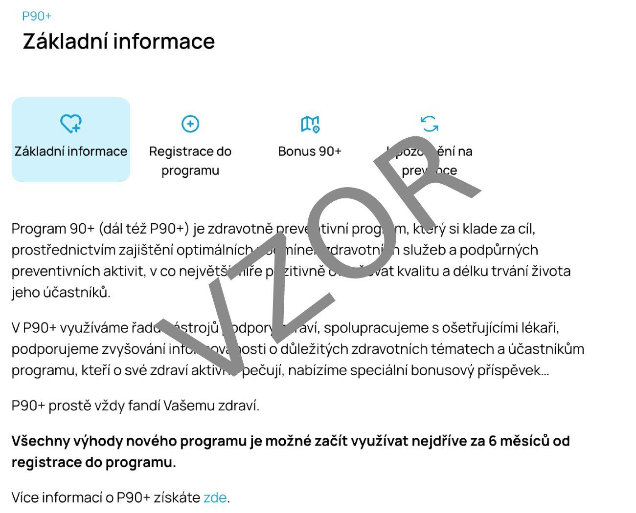 Ukázka programu 90+