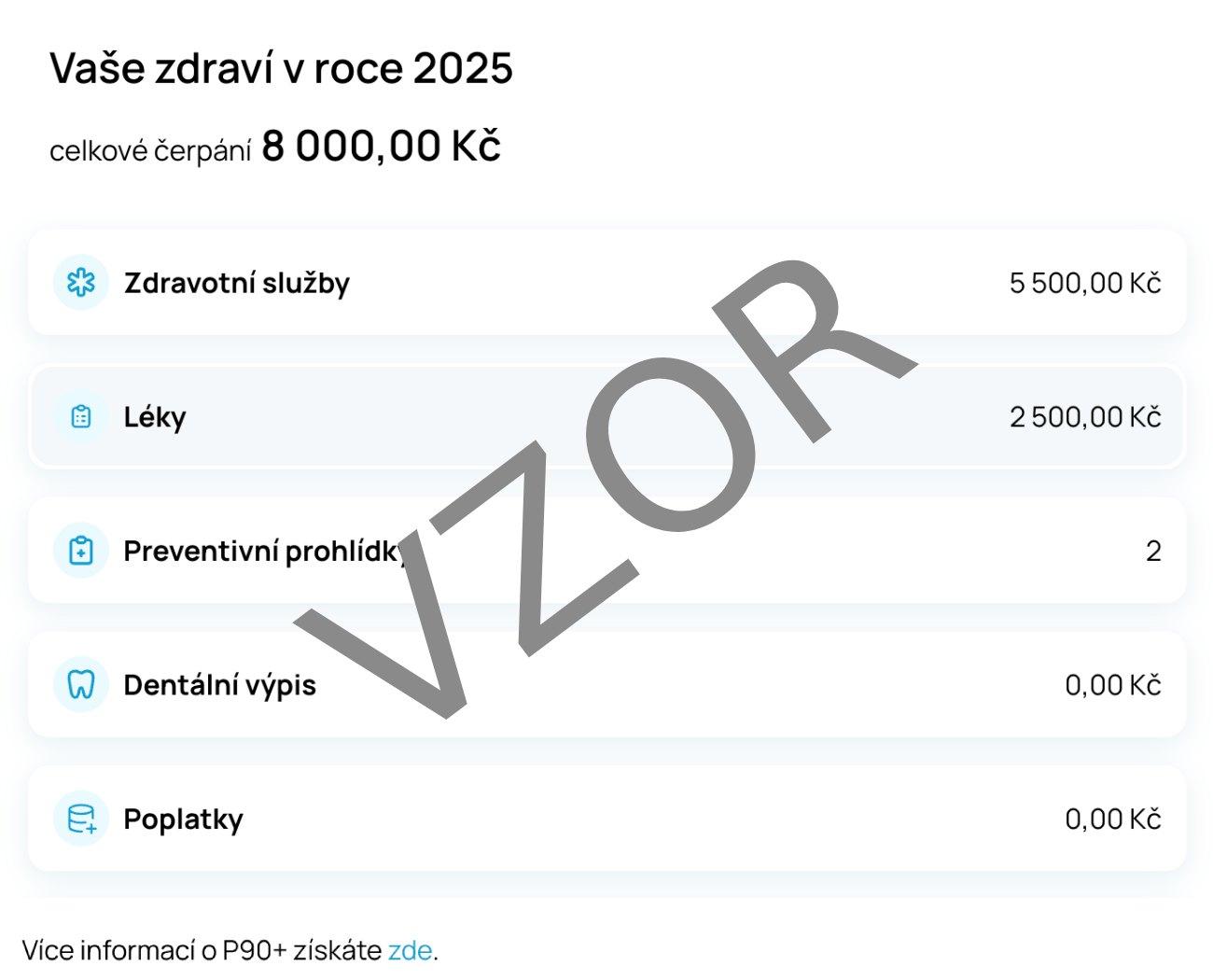 Ukázka sekce zdraví